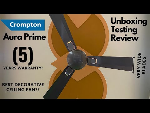 Crompton New Aura Designer 2d Anti Dust Ceiling Fan With Duratech Technology 1200 Mm