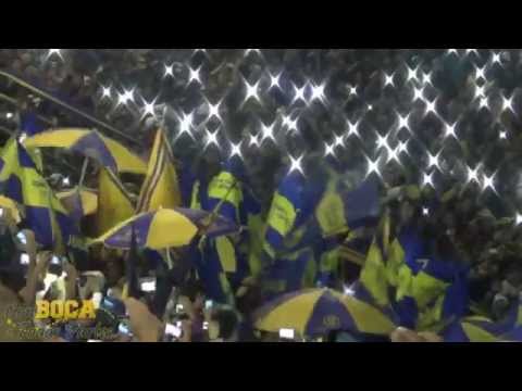 "A Boca Juniors yo lo sigo a donde va / BOCA CAMPEÓN 2015" Barra: La 12 • Club: Boca Juniors