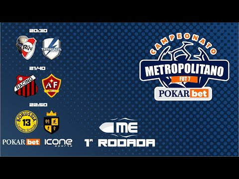 1ª RODADA COPA METROPOLITANA FUT 7 POKAR BET 2022