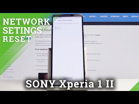 How to Erase Saved Networks in SONY Xperia 1 II – Reset Network Settings