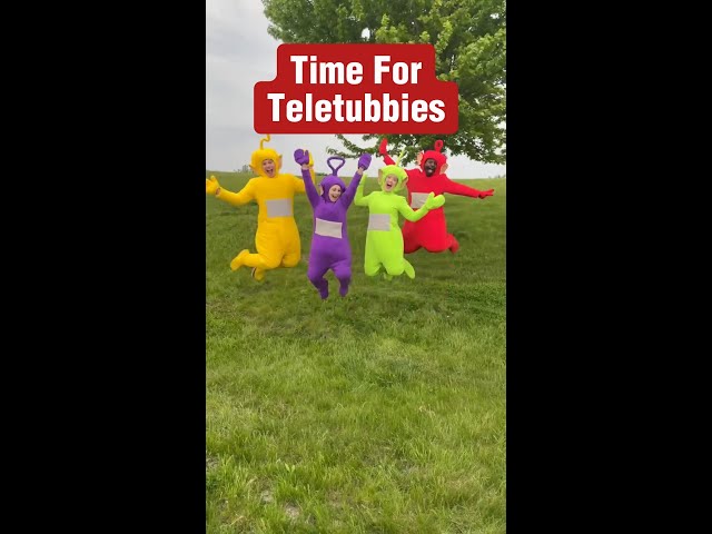 Vídeo relacionado con Funidelia Disfraz de Tinky Winky - Teletubbies para hombre y mujer Teletubbies - Disfraz para adultos y divertidos accesorios para Fiestas, Carnaval y Halloween - Talla L-XL