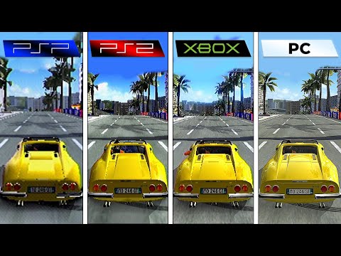 OutRun Coast 2 Coast (2006) PSP vs PS2 vs XBOX vs PC (Graphics Comparison)