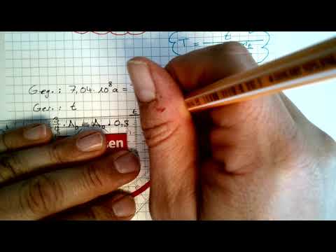 3. Übungen zum Zerfallsgesetz (Formeln umstellen)