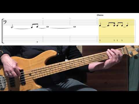 Tears For Fears - Break It Down Again ( Bass Cover Tab in Video )