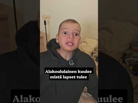 Kun alakoululainen kuulee mistä lapset tulee😂 #huumori #hauska #pikkupete