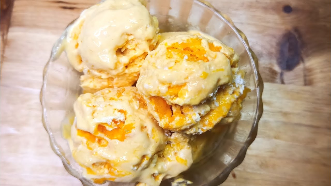 MANGO MARBLE ICE CREAM RECIPE | Homemade Ice Cream | Classy Food Secrets