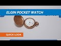 Vintage Elgin Pocket Watch - Close-up Overview - Perfect for Repair Project, Watchmaker, Collector