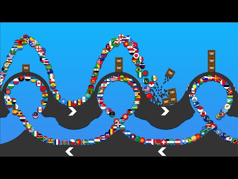 Global Marble Race vs TNT: Who Will Rule the World? 243 Countries