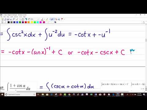 MATH 2414 - Basic Integration Rules