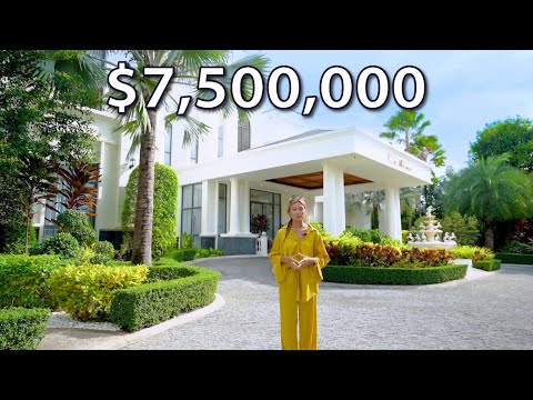 Touring a MASSIVE & MODERN $7,500,000 Tropical MANSION | Grandest home in Phuket