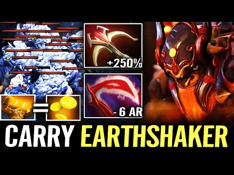 How does Earthshaker Destroy this MMR Game with 2 Core Items - Dota 2 pro gameplay
