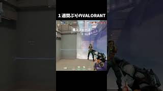 一週間ぶりのVALO　#Shorts 【ヴァロラント】【VALORANT】  #vtuber