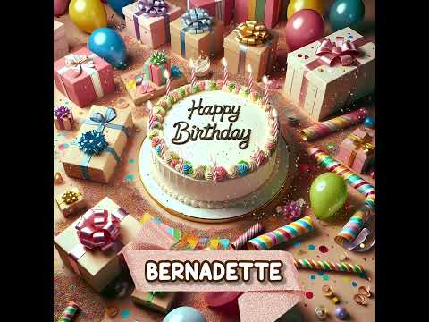 BERNADETTE Happy Birthday Song – Happy Birthday to You