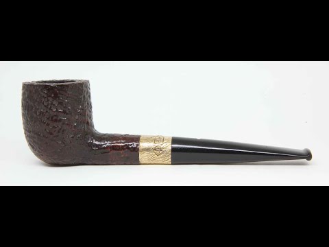 1975 Dunhill Shell Billiard Smoking Pipe With Heavy Flush Gold Band On PIPEHUB.COM