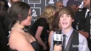 Justin Bieber singing A Cappella ' So Sick ' by Ne-Yo | Grammy Awards Red Carpet 2010