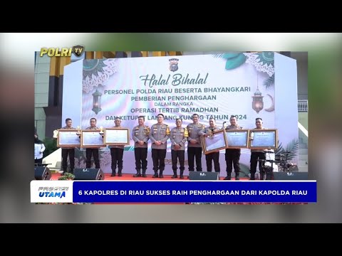 POLDA RIAU BERI PENGHARGAAN OPS TERTIB RAMADAN &amp; KETUPAT LANCANG KUNING