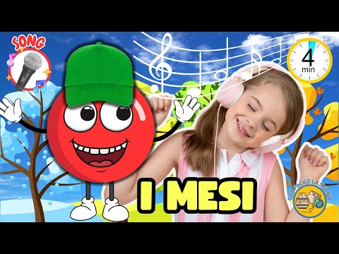 MESI DELL'ANNO | 12 MESI | SCUOLA PRIMARIA INFANZIA | CANZONE MESI | IMPARA FACILMENTE I MESI