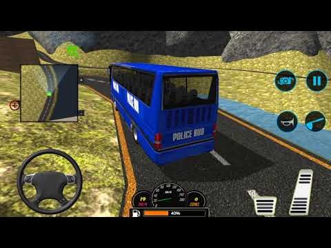 Police Bus Driving Simulator:Offroad transport duty #04 - Android Gameplay