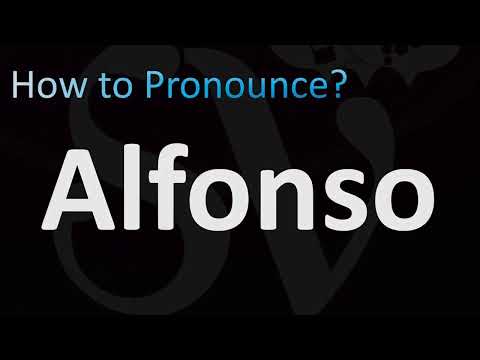 How to Pronounce Alfonso (Spanish)
