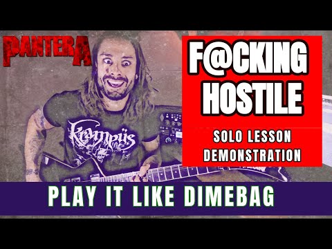 'PLAY IT LIKE DIMEBAG' #5 - PANTERA Fing HOSTILE solo cover by Attila Voros (live demonstration)
