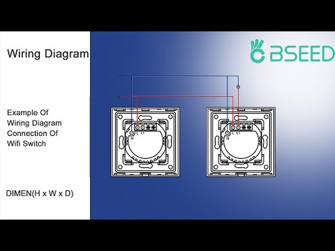 WiFi 2 way Switch installation and matching smartphone | Bseed