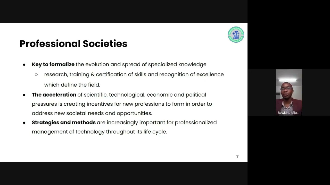 Partner Talk: Experience Setting Up a New Professional society