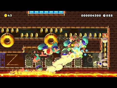 【60sec】Castle Speed Run/城内のスピラン♪ by けんちゃ~*^^ 🍄 Super Mario Maker 2 #akf