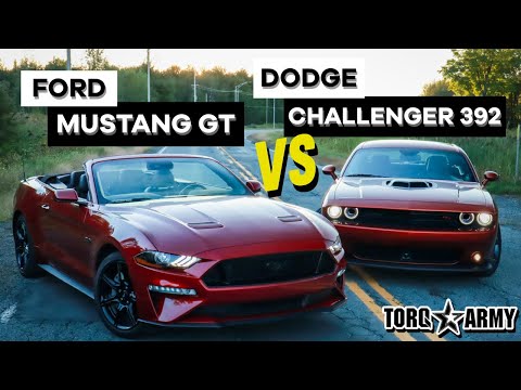2020 DODGE CHALLENGER 392 SCATPACK VS 2020 FORD MUSTANG GT - HEAD TO HEAD