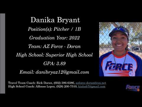Danika Bryant Softball Skills Video - 2022 Pitcher 1B