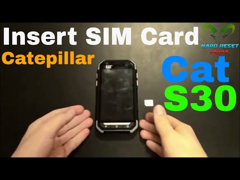 Catepillar Cat S30 Insert The SIM Card
