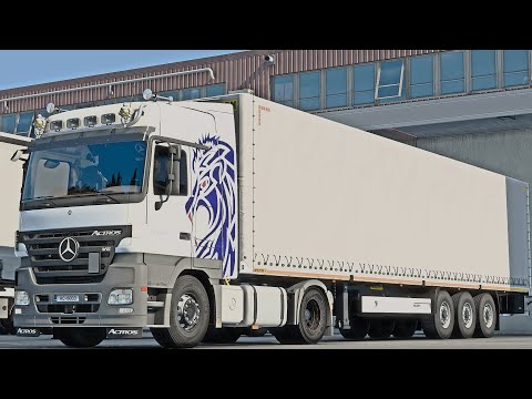 4K|ETS2 1.42 Promods 2.57 Mercedes Actros MP2 Sofia (BG) - Thessaloniki (GR)