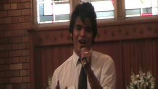 Barker College - Sean Moore Sings Grateful in Chapel