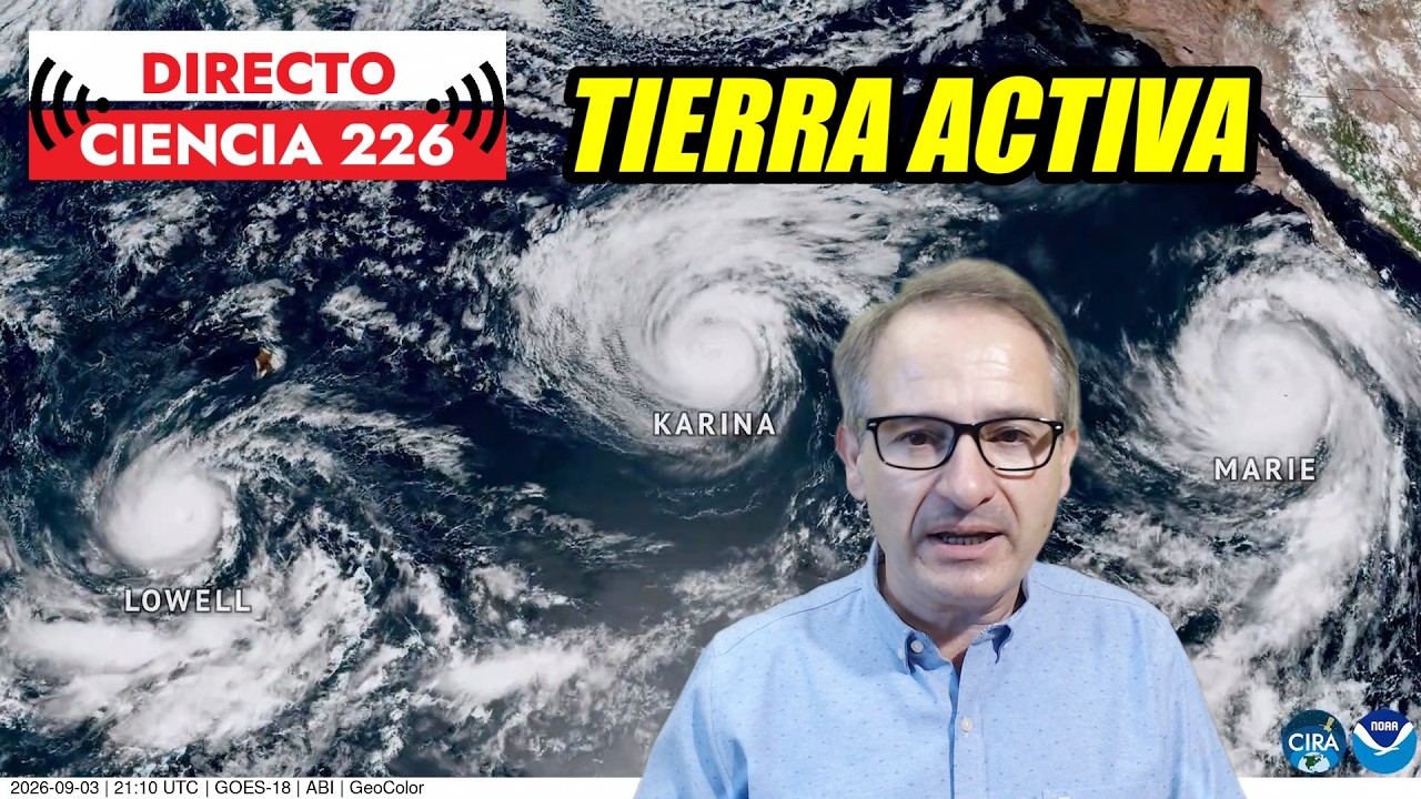 Anak Krakatau · Pacífico 3 Huracanes · 6 estructuras dentro de la Tierra 🟥 Directo Ciencia 226