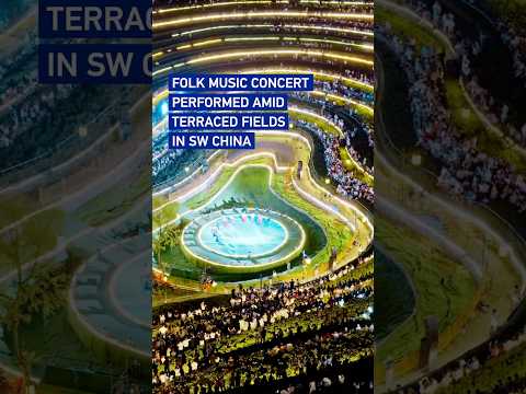 Folk music concert performed amid terraced fields in SW China #coolchina