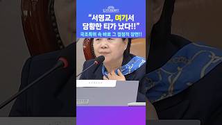 [뉴스트라다무스] 국조특위에서 있었던 바로 이 장면!! 이준우, 서영교, 당황한 티가 났다. 이건 생각지도 못했던 듯 #shorts