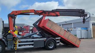 Camion ampliroll DAF 75.240 4x2 Daycab Euro1 - Hooklift 14T + Palfinger PK11000 - Rem à vendre - Image 4 | Autoline BF Camion ampliroll DAF 75.240 4x2 Daycab Euro1 - Hooklift 14T + Palfinger PK11000 - Rem | Image 4 - Autoline