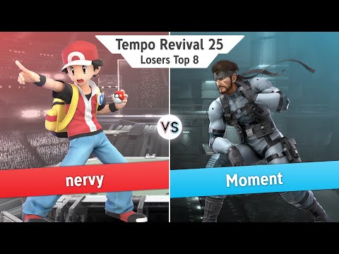 Tempo Revival 25 - nervy (Pkmn Trainer) Vs. Moment (Snake, Pyra Mythra) - Losers Top 8 - SSBU