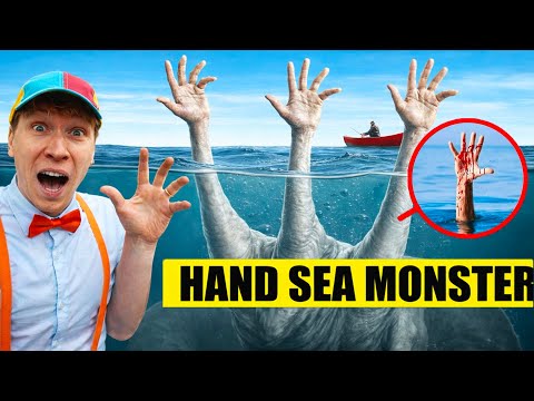 MY DRONE found HAND SEA MONSTER in real life 