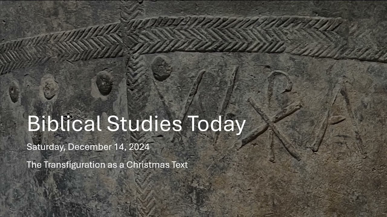 The Transfiguration as a Christmas Text