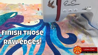 How to Blanket Stitch / Zigzag Stitch Your Fusible Applique Quilt