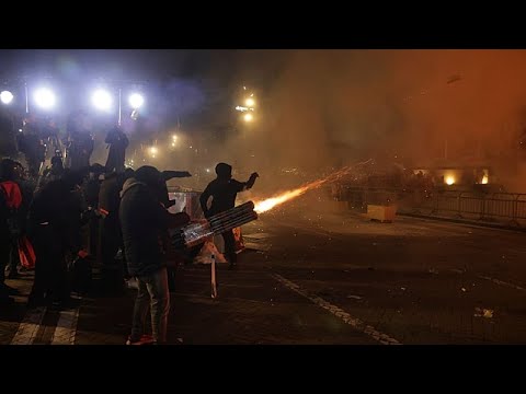 Video Thumbnail: Gewalt bei Anti-Regierungsprotest in Albaniens Hauptstadt Tirana