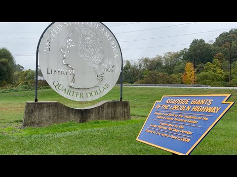 Giant Quarter Dollar - Roadside Giant in Everett, PA