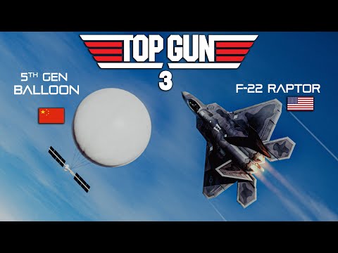 Top Gun 3 F-22 Raptor Vs Chinese Spy Balloon DOGFIGHT | Digital Combat Simulator | DCS |
