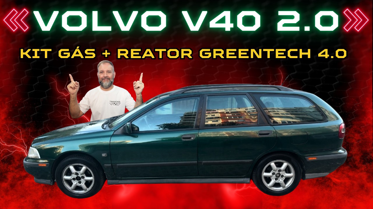 Instalação no Volvo V40 2.0 com Kit gás e o Reator de Hidrogênio Greentech 4.0