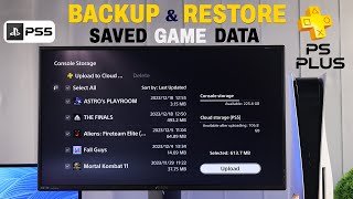 PS5: How To Upload & Download Saved Game Data on PS Plus Cloud!