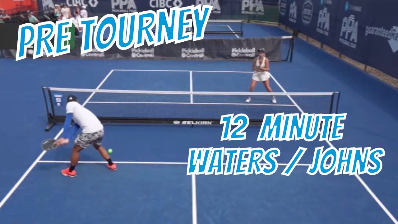 12 Min Warm Up #1 Pro Player PickleBall Drills | Ben Johns / Anna Lee Waters | 5IVEZERO™️