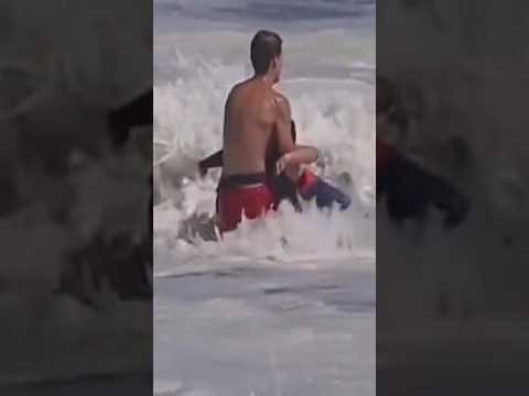 Boy who was rescued from California surf speaks out