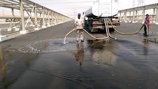 Water flow test for Asphalt pavement