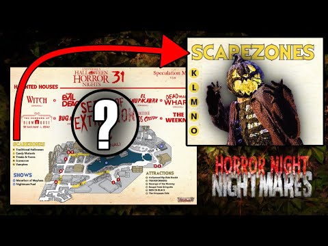 Halloween Horror Nights 31 Speculation Map | Universal Orlando | All Scare Zones, New Houses & More