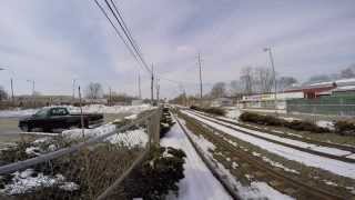 preview picture of video 'Long Island Rail Road @ Sayville - March 8, 2015'